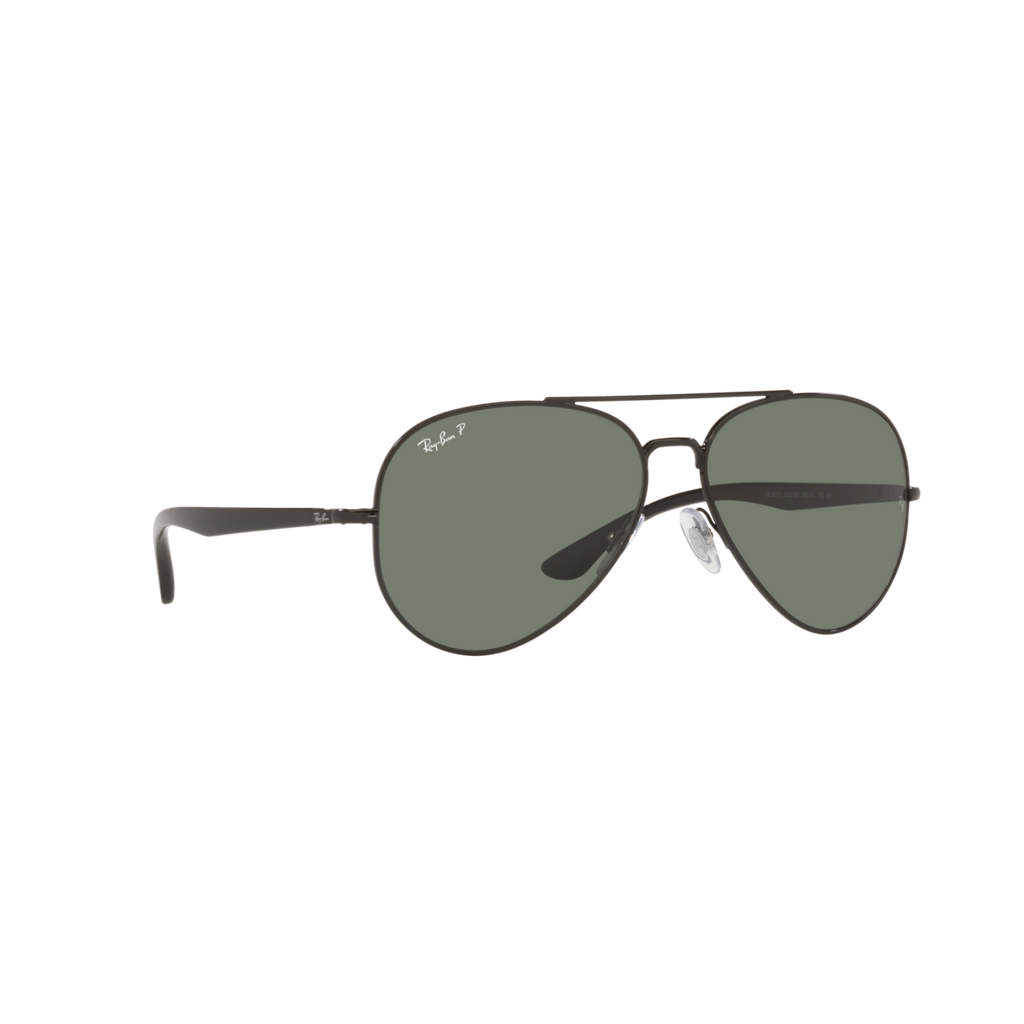 Ray Ban RB3675 RB3675 Black Unisex Polarized Sunglasses