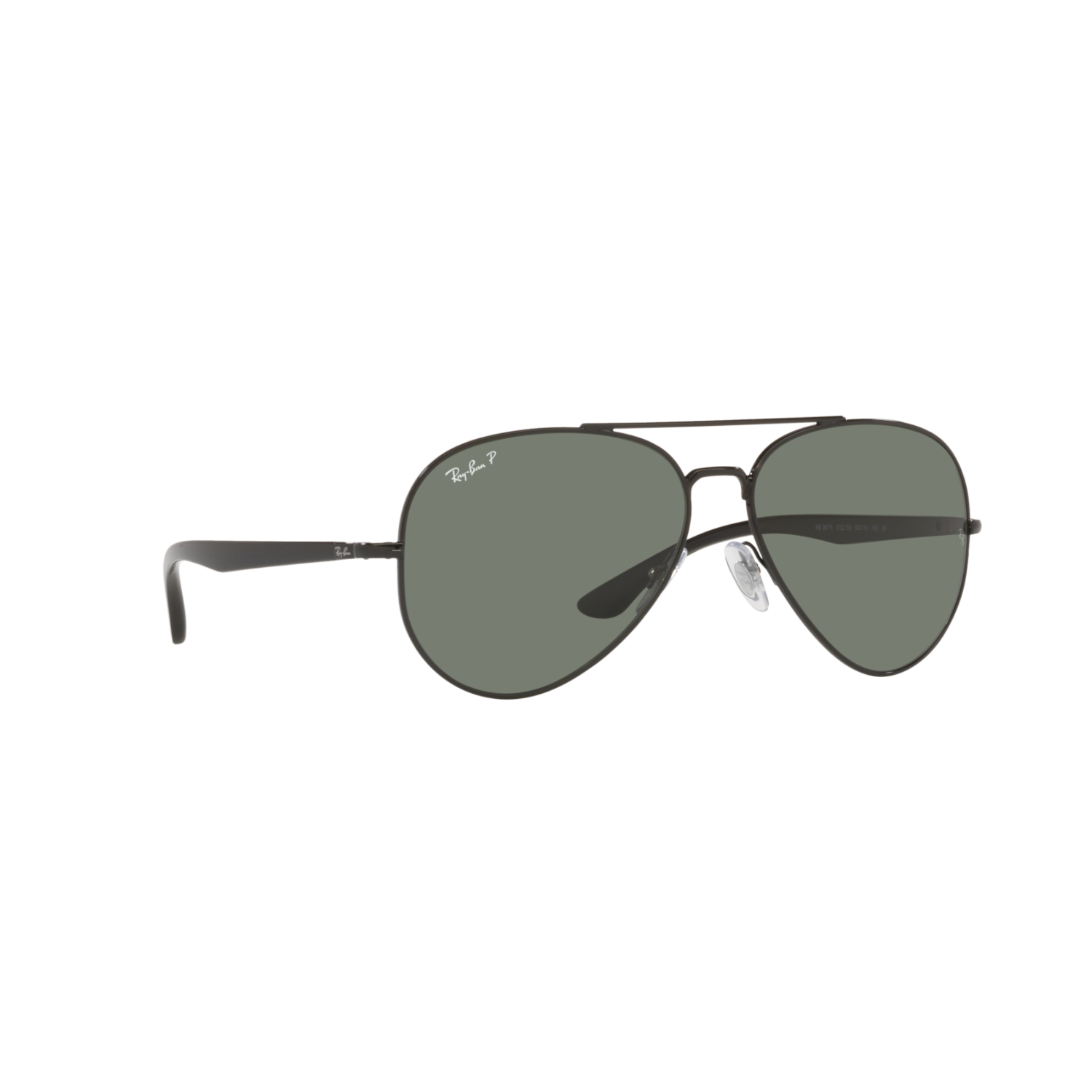 Ray Ban RB3675 RB3675 Black Unisex Polarized Sunglasses