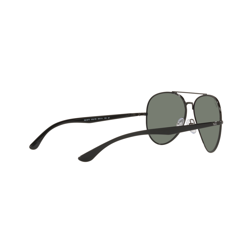Ray Ban RB3675 RB3675 Black Unisex Polarized Sunglasses