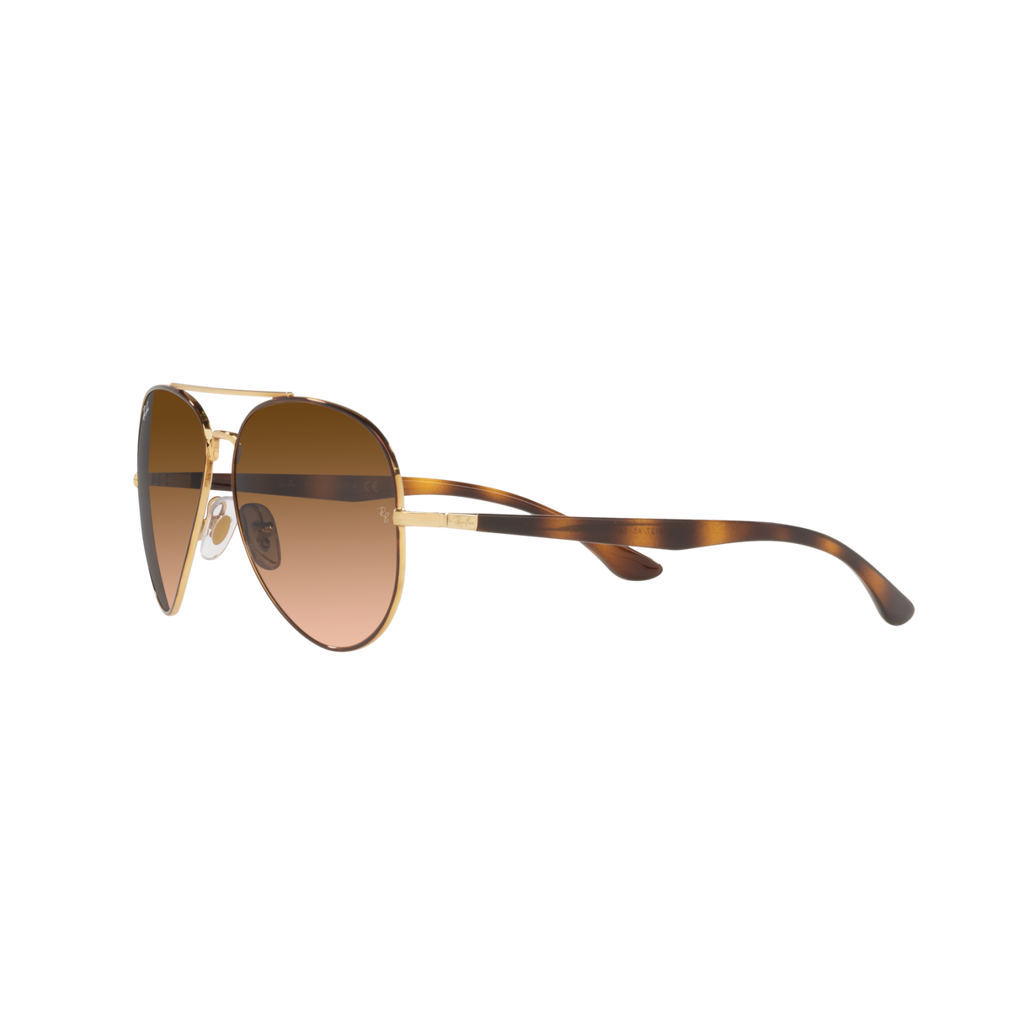 Ray Ban RB3675 RB3675 Gold Unisex Sunglasses