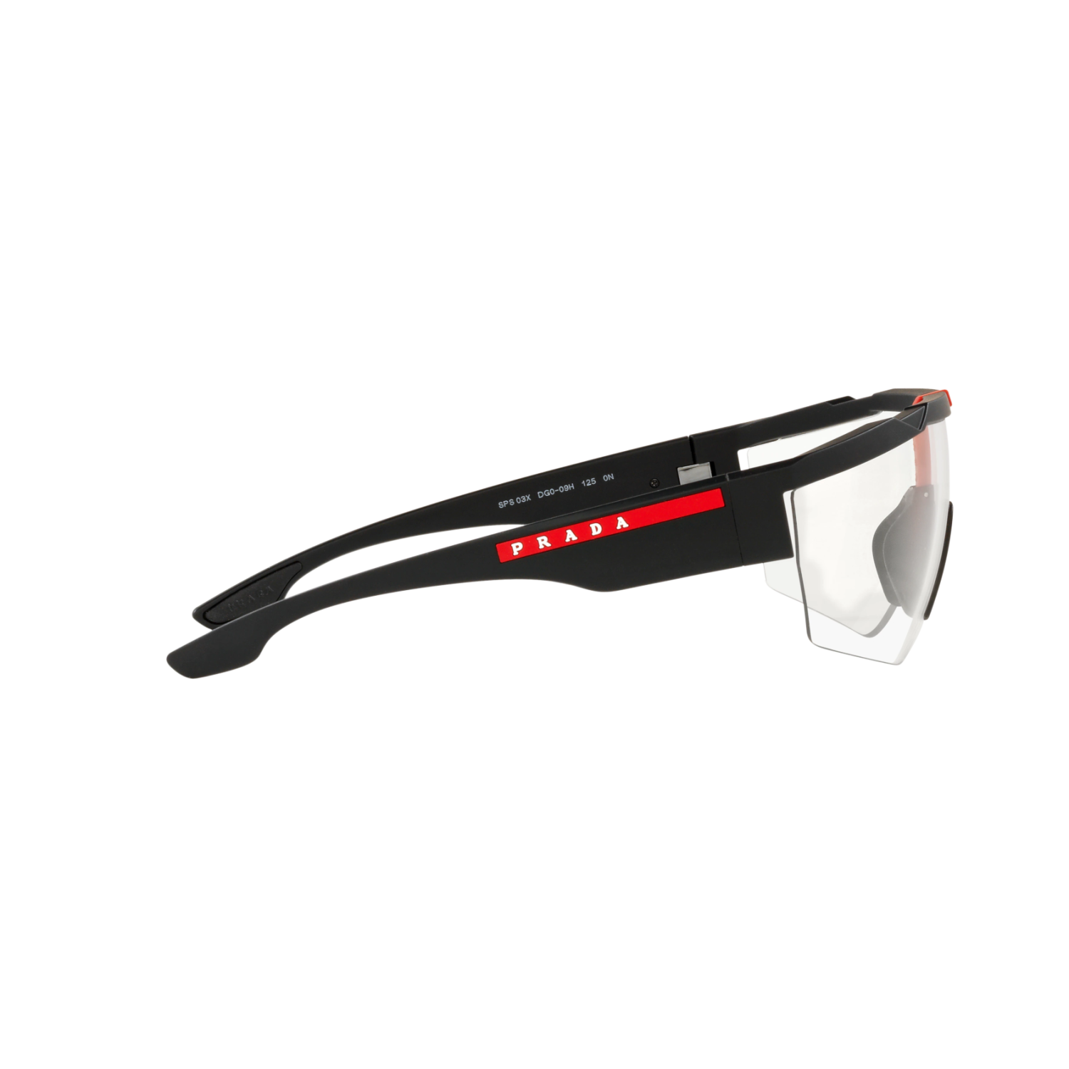 Prada Linea Rossa PS 03XSF PS 03XSF Black Men's Sunglasses