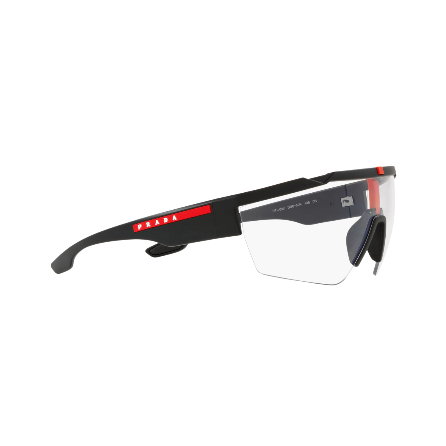 Prada Linea Rossa PS 03XSF PS 03XSF Black Men's Sunglasses