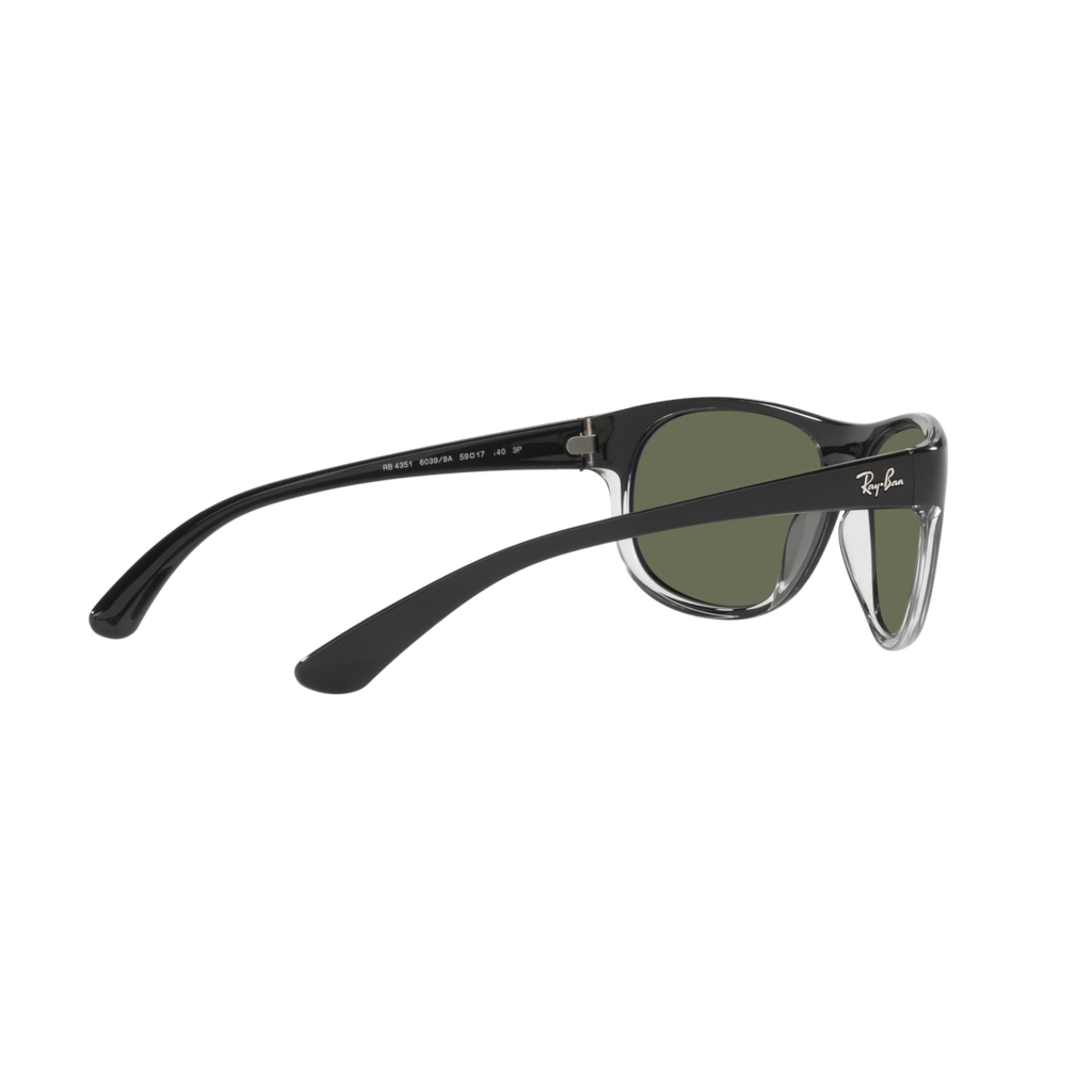 Ray Ban RB4351 RB4351 Black Unisex Polarized Sunglasses