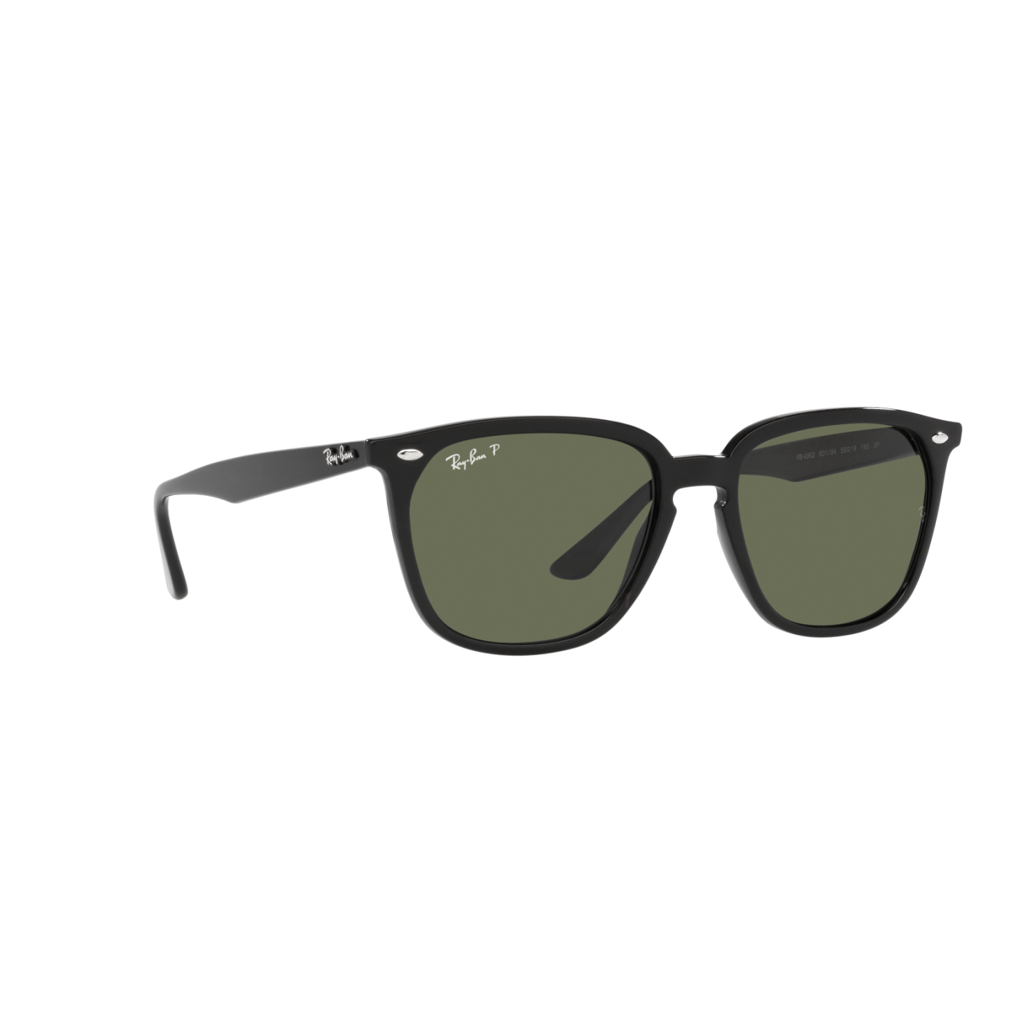 Ray Ban RB4362 RB4362 Black Unisex Polarized Sunglasses