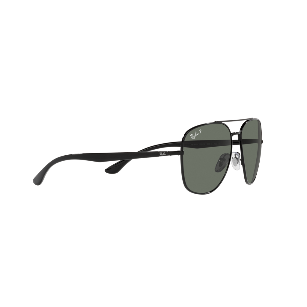 Ray Ban RB3683 RB3683 Black Unisex Polarized Sunglasses