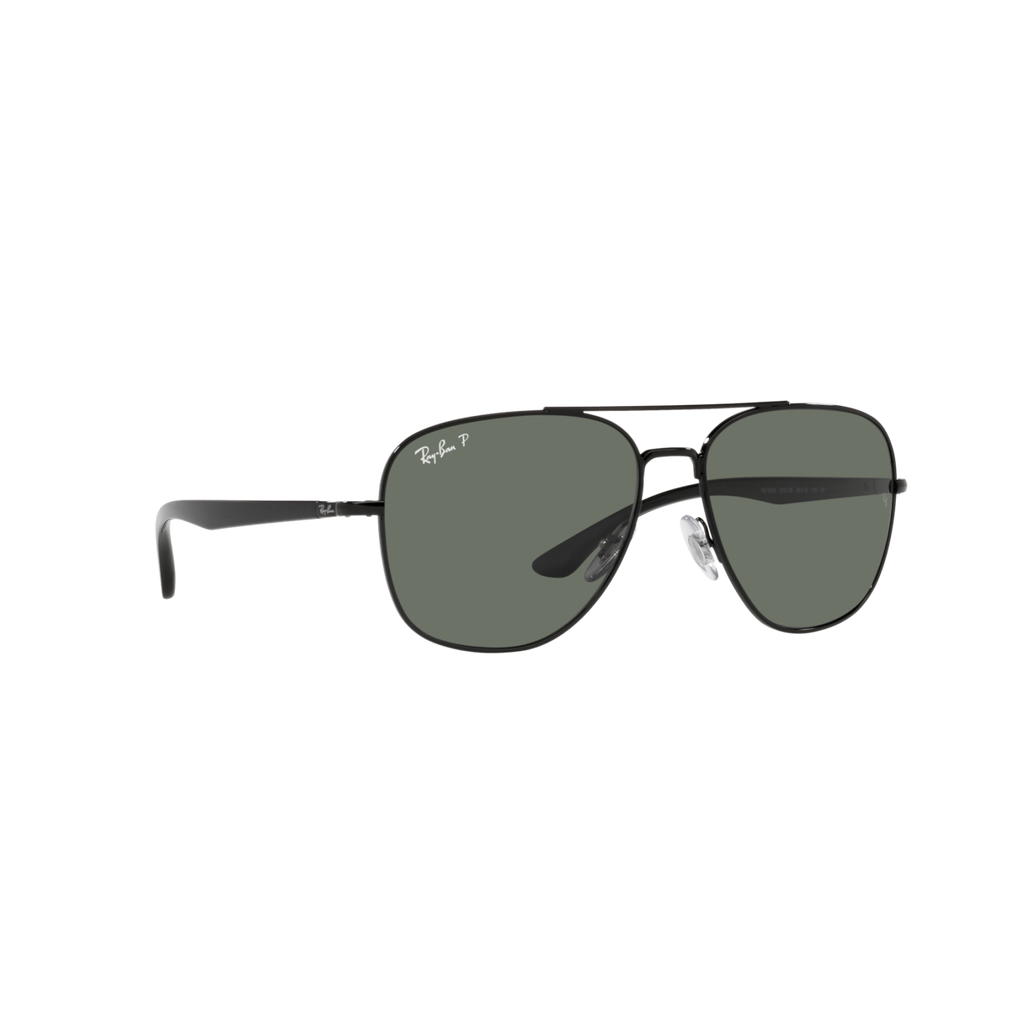 Ray Ban RB3683 RB3683 Black Unisex Polarized Sunglasses