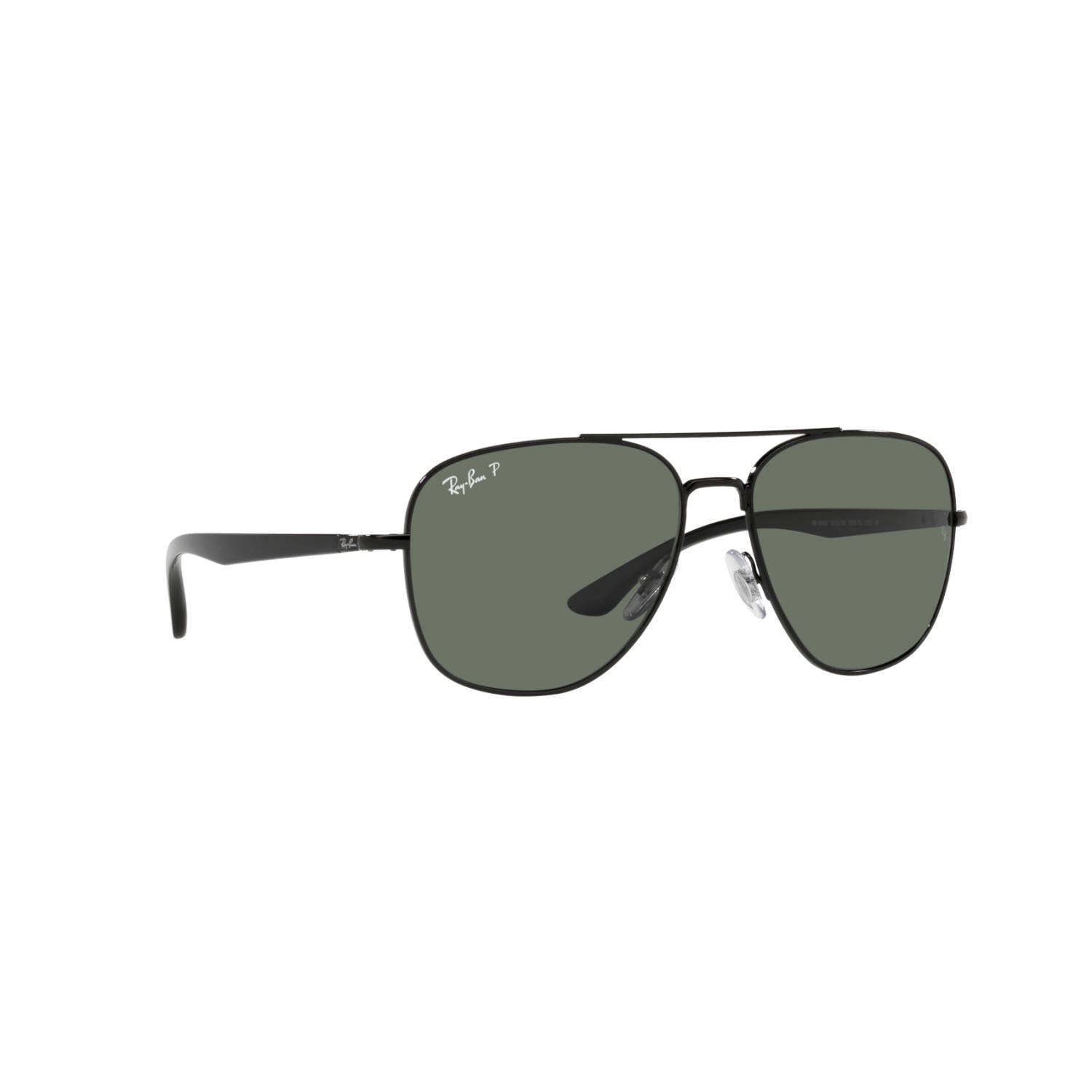 Ray Ban RB3683 RB3683 Black Unisex Polarized Sunglasses