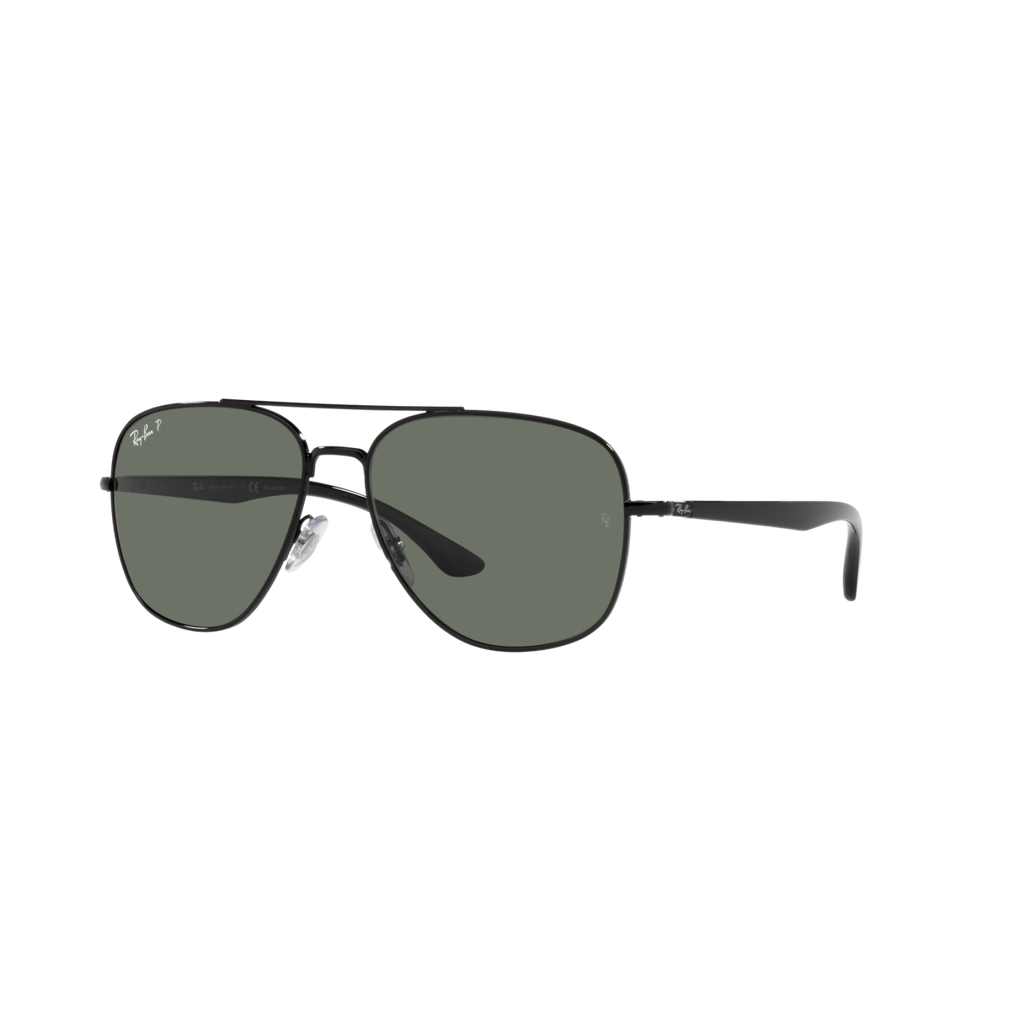 Ray Ban RB3683 RB3683 Black Unisex Polarized Sunglasses