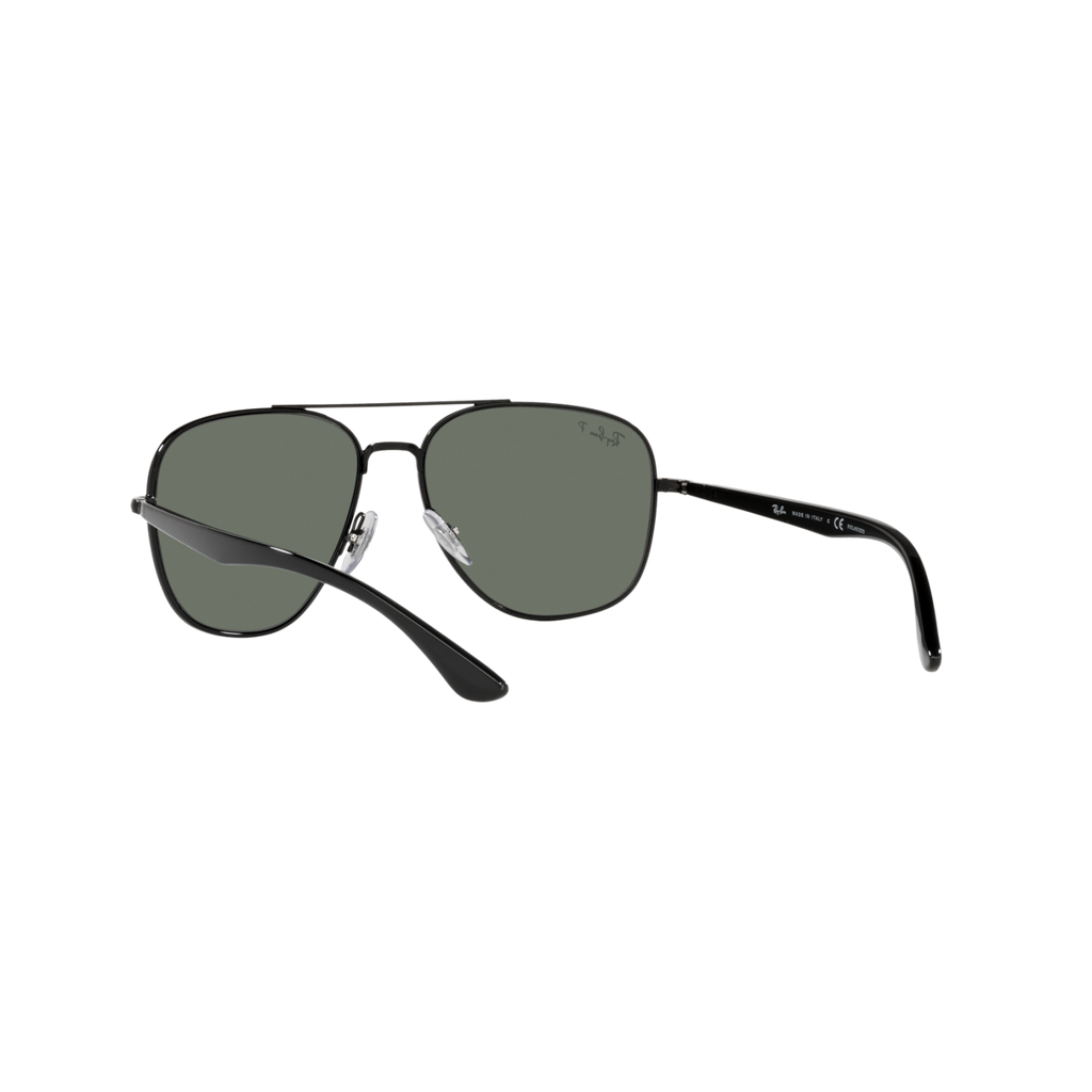 Ray Ban RB3683 RB3683 Black Unisex Polarized Sunglasses