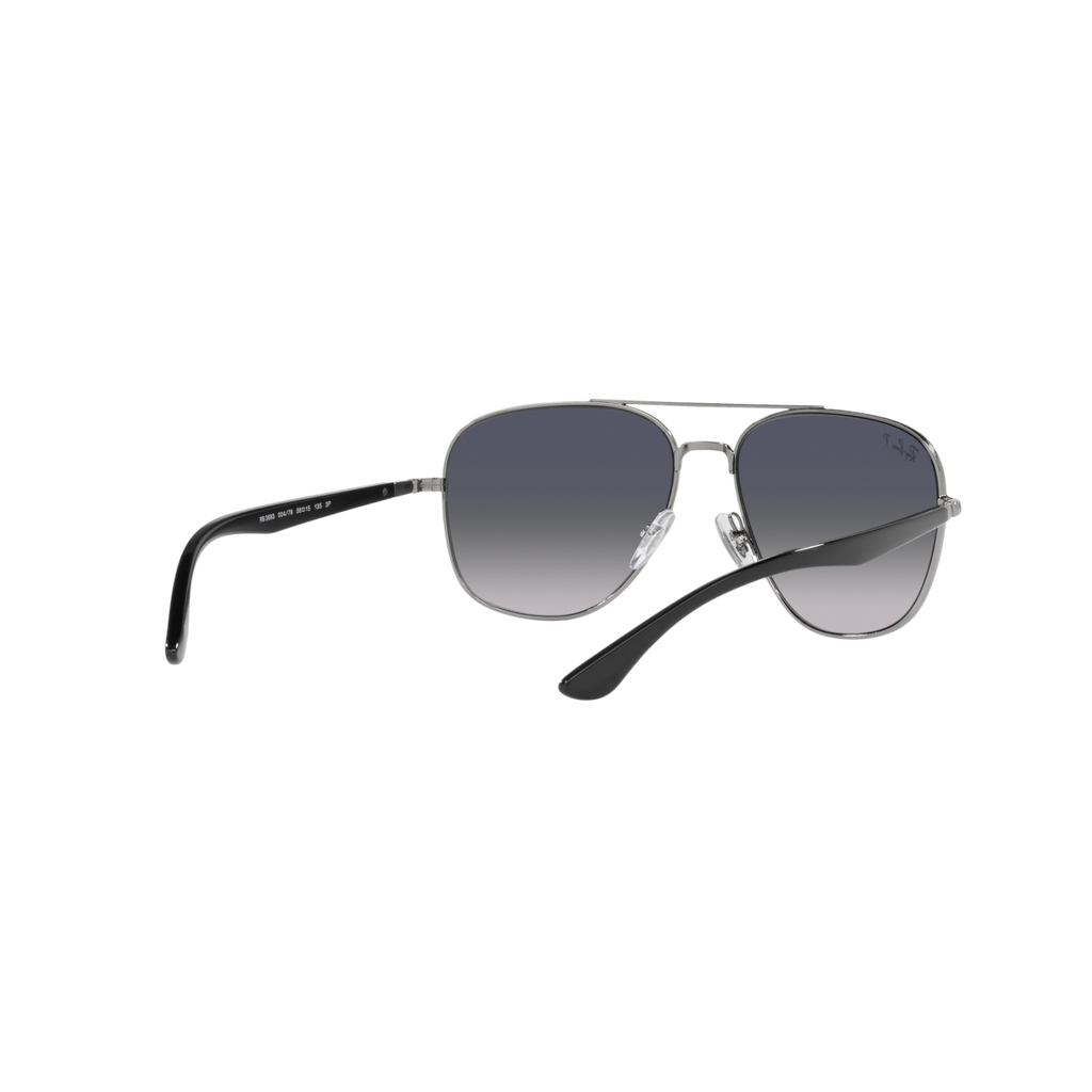 Ray Ban RB3683 RB3683 Black Unisex Polarized Sunglasses