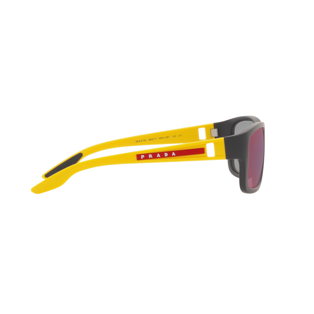 Prada Linea Rossa PS 01WS PS 01WS Black Men's Sunglasses