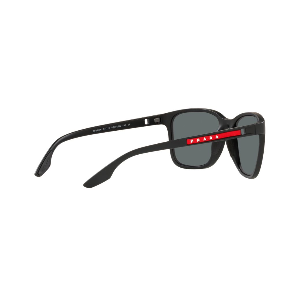 Prada Linea Rossa PS 02WS PS 02WS Black Men's Polarized Sunglasses