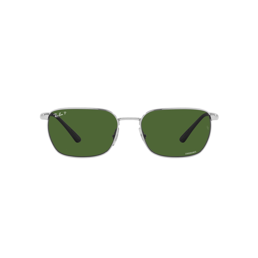 Ray Ban RB3684CH RB3684CH Silver Unisex Polarized Sunglasses