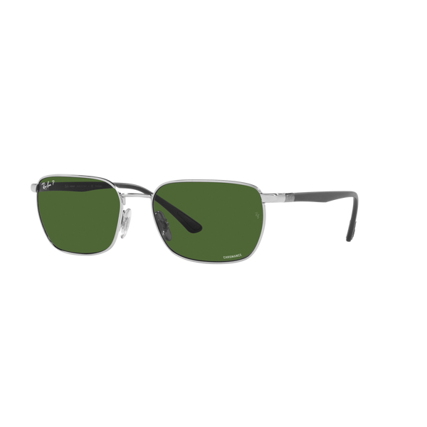 Ray Ban RB3684CH RB3684CH Silver Unisex Polarized Sunglasses