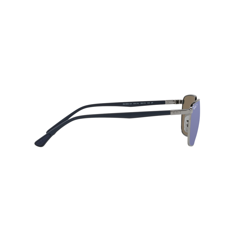 Ray Ban RB3684CH RB3684CH Grey Unisex Polarized Sunglasses