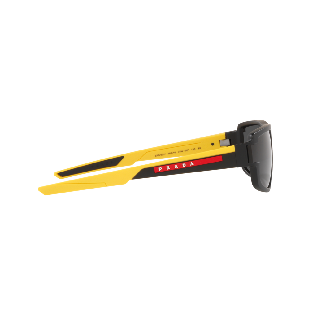 Prada Linea Rossa PS 03WS PS 03WS Black Men's Sunglasses
