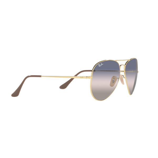 Ray Ban AVIATOR METAL II RB3689 Gold Unisex Sunglasses