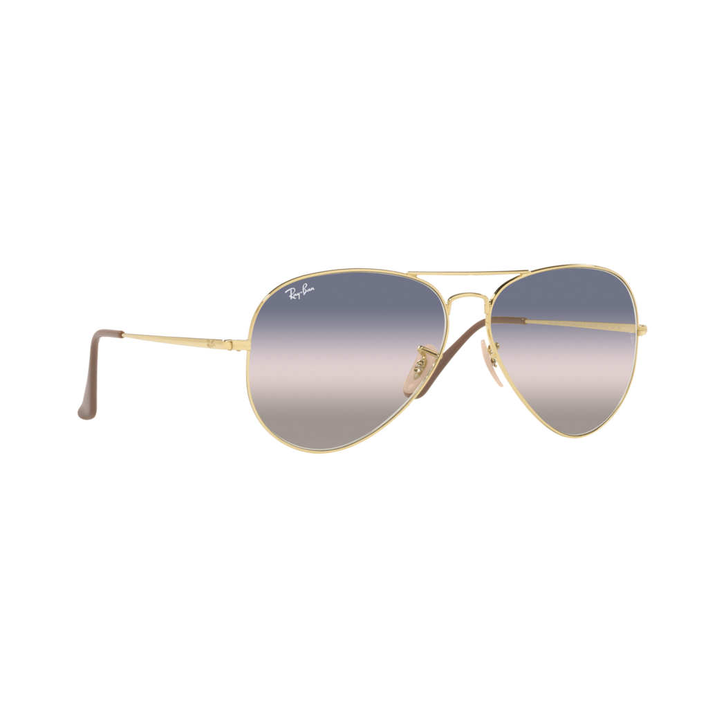 Ray Ban AVIATOR METAL II RB3689 Gold Unisex Sunglasses