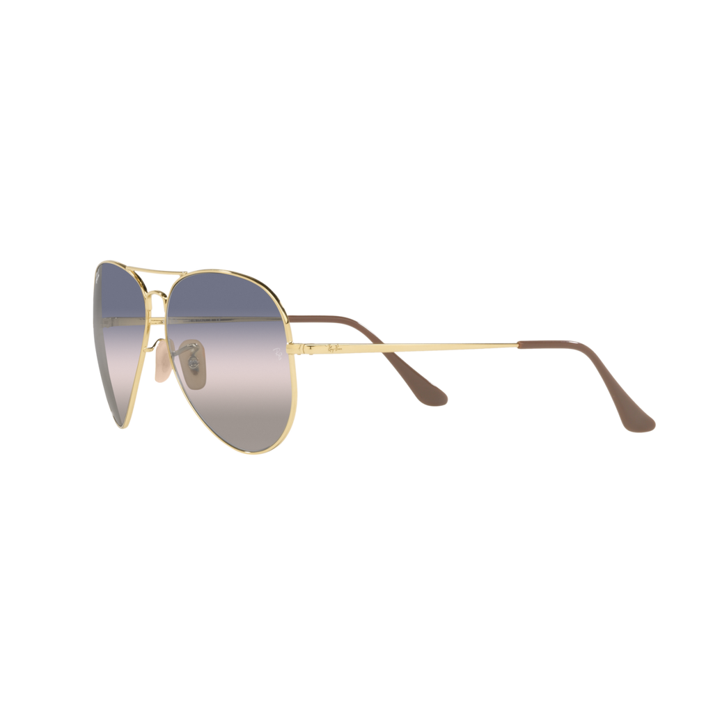 Ray Ban AVIATOR METAL II RB3689 Gold Unisex Sunglasses