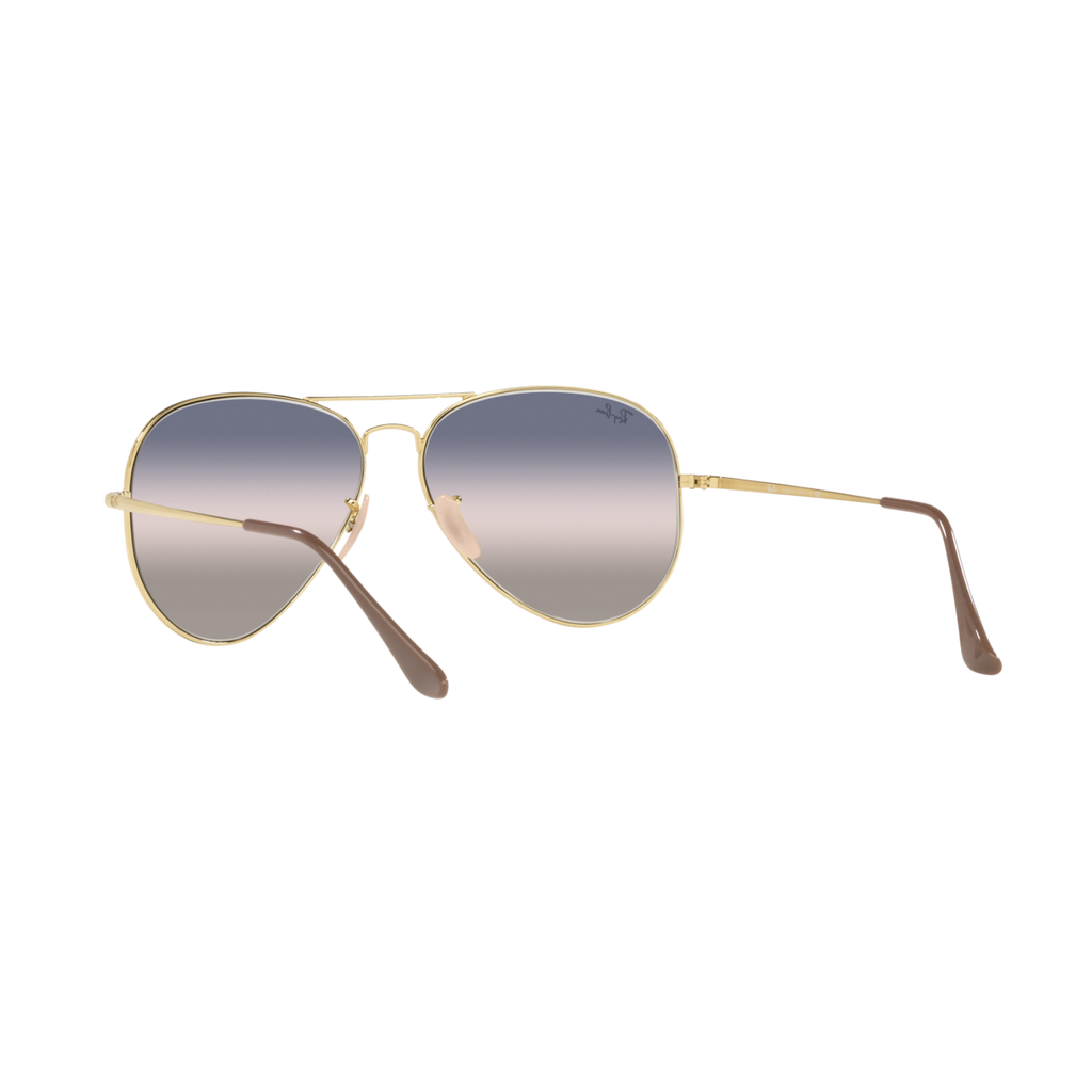 Ray Ban AVIATOR METAL II RB3689 Gold Unisex Sunglasses