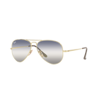Ray Ban AVIATOR METAL II RB3689 Gold Unisex Sunglasses