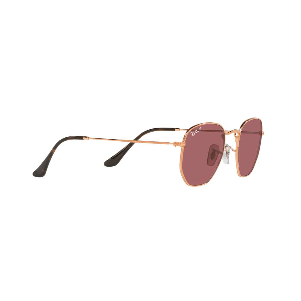 Ray Ban HEXAGONAL RB3548N Gold Unisex Polarized Sunglasses