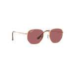 Ray Ban HEXAGONAL RB3548N Gold Unisex Polarized Sunglasses