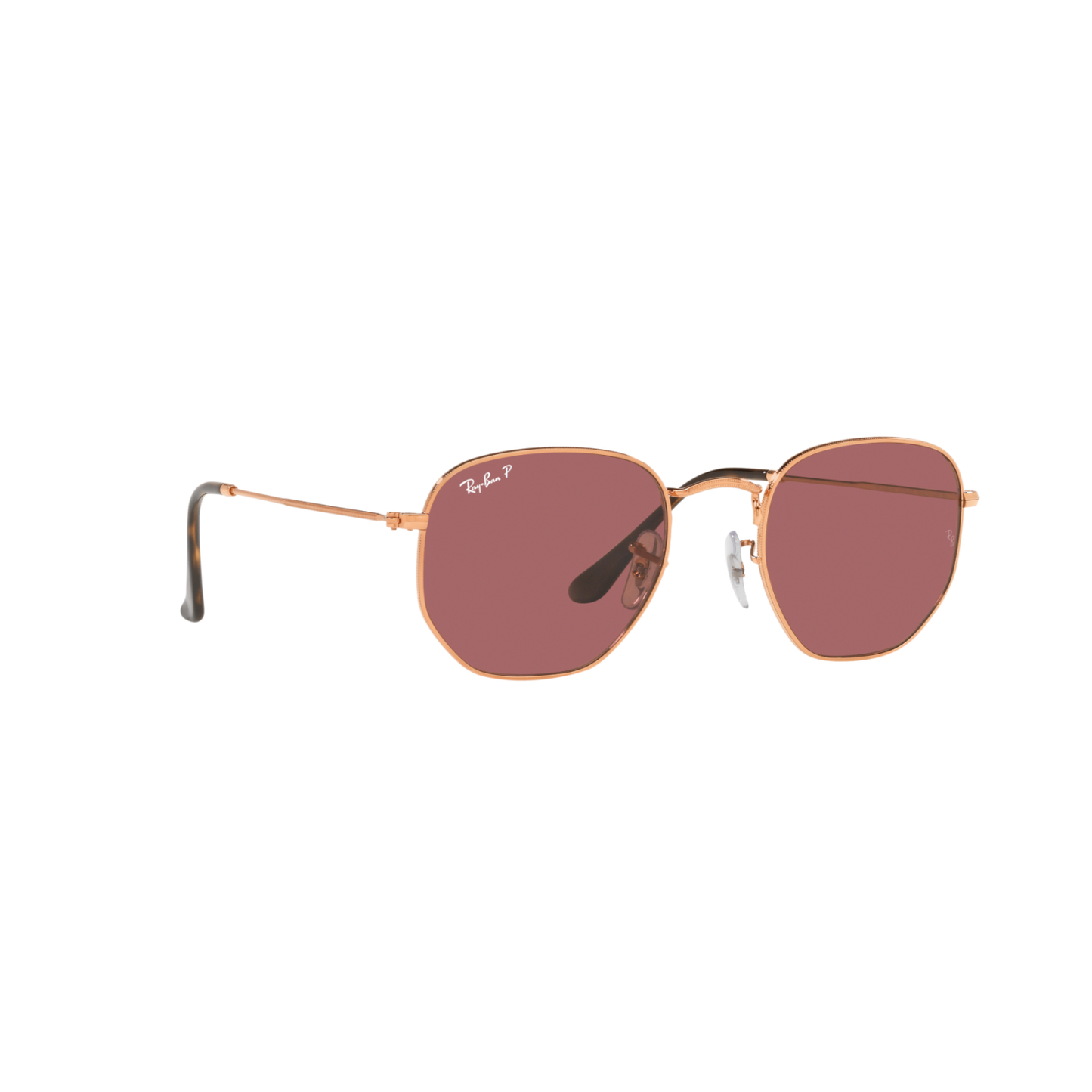 Ray Ban HEXAGONAL RB3548N Gold Unisex Polarized Sunglasses