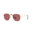 Ray Ban HEXAGONAL RB3548N Gold Unisex Polarized Sunglasses