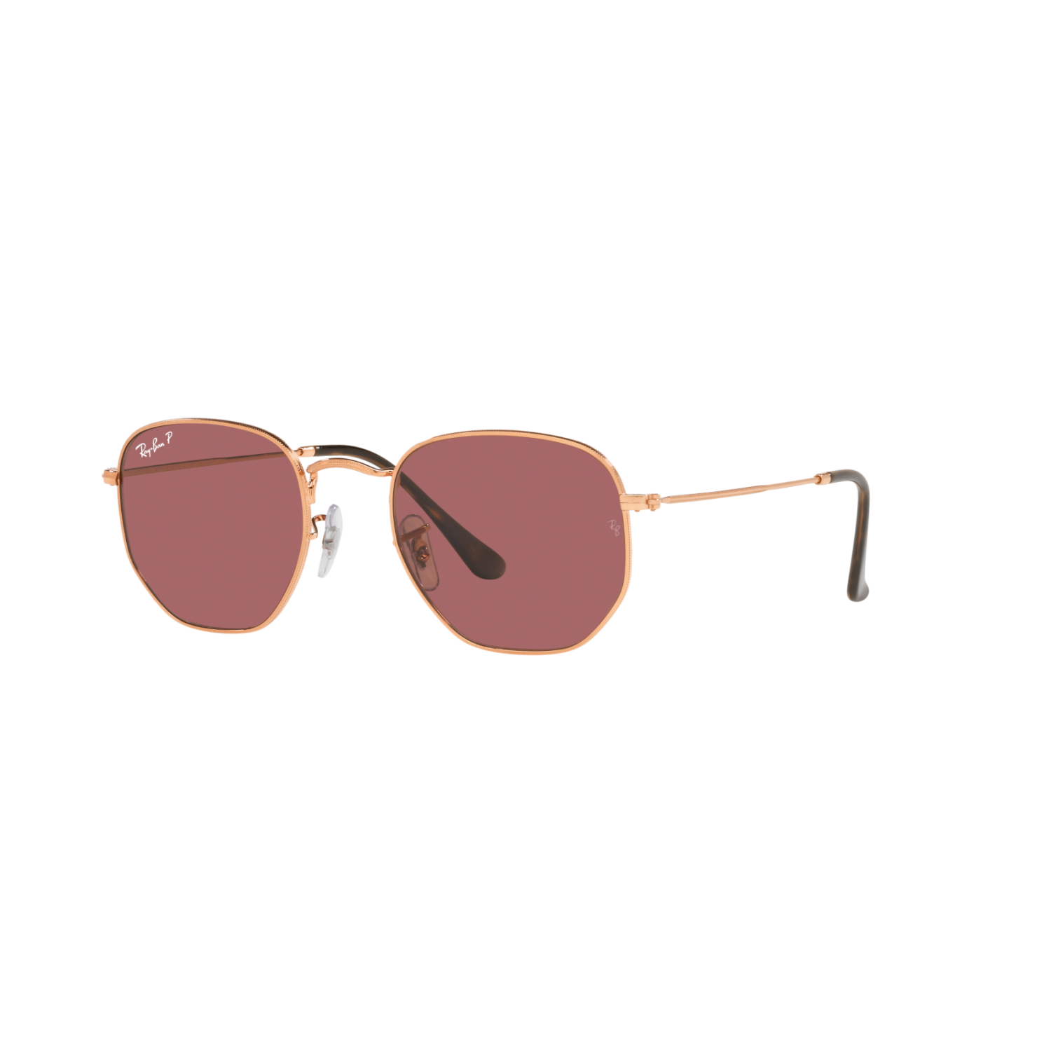 Ray Ban HEXAGONAL RB3548N Gold Unisex Polarized Sunglasses