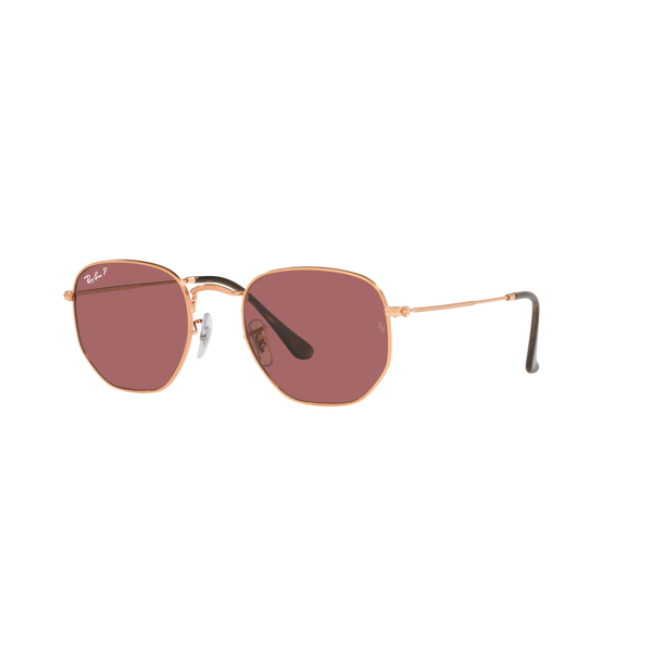 Ray Ban HEXAGONAL RB3548N Gold Unisex Polarized Sunglasses
