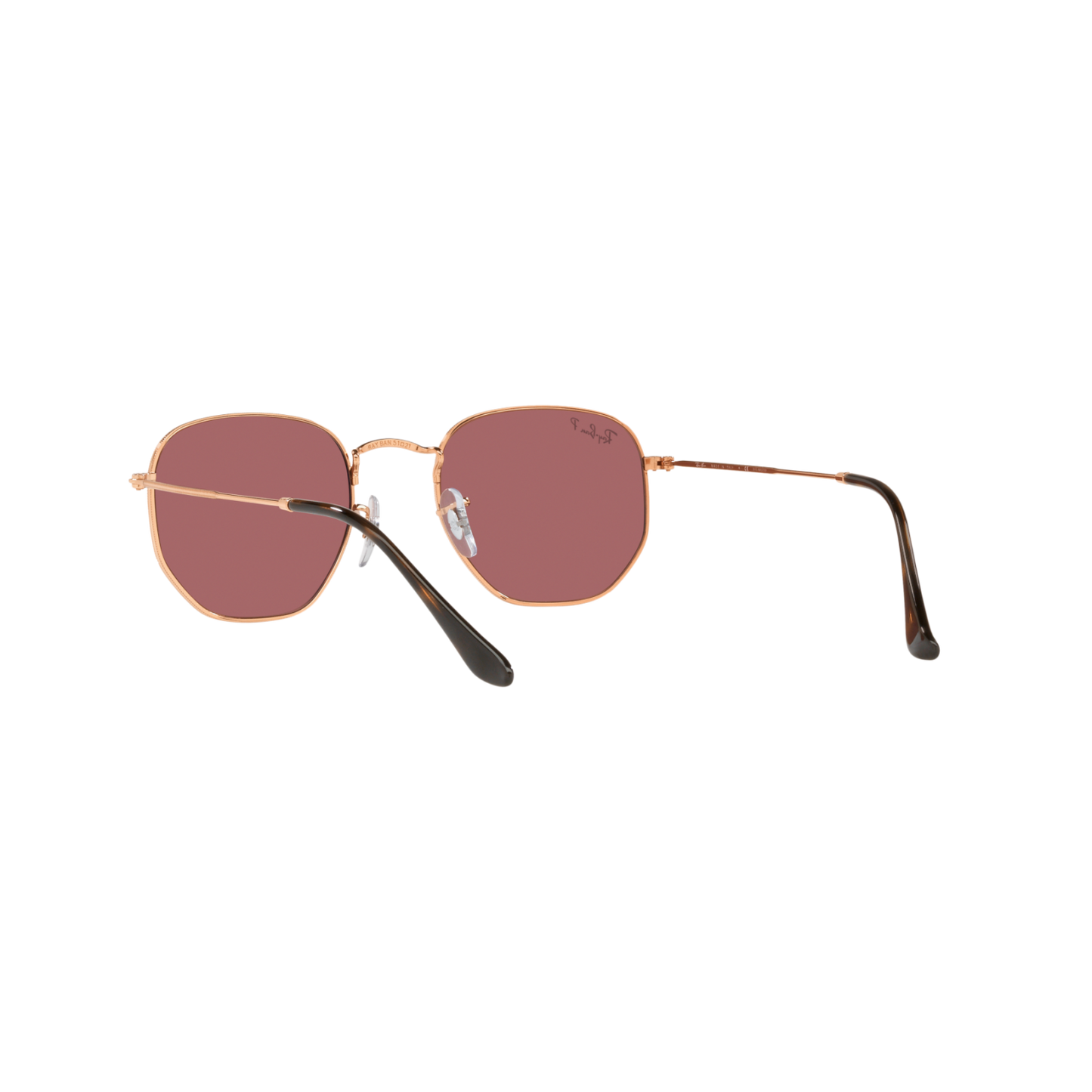 Ray Ban HEXAGONAL RB3548N Gold Unisex Polarized Sunglasses