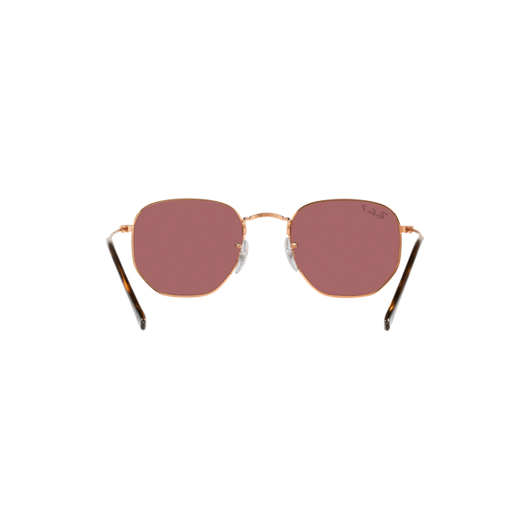 Ray Ban HEXAGONAL RB3548N Gold Unisex Polarized Sunglasses