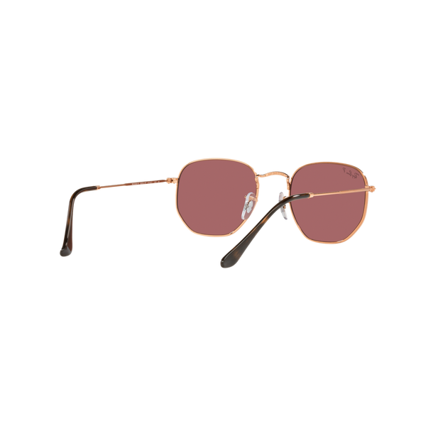 Ray Ban HEXAGONAL RB3548N Gold Unisex Polarized Sunglasses