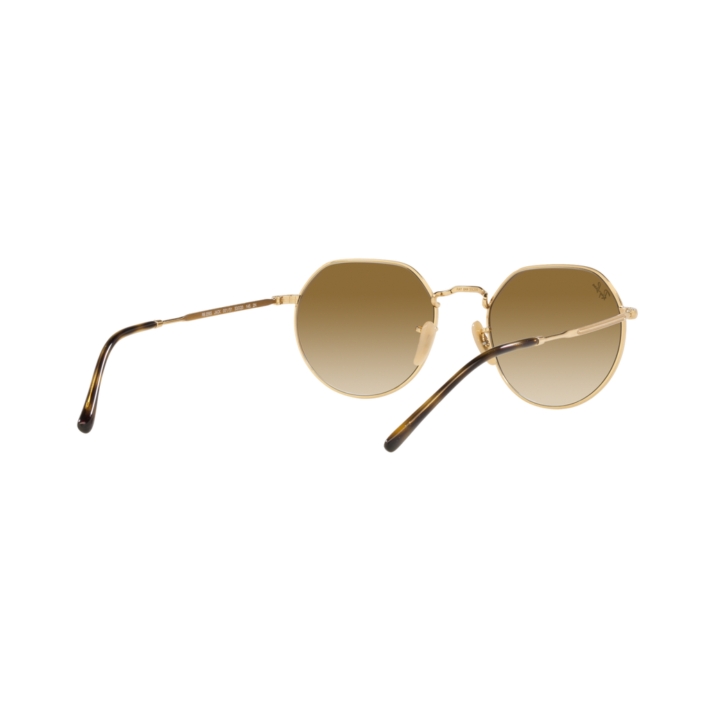 Ray Ban JACK RB3565 Gold Unisex Sunglasses