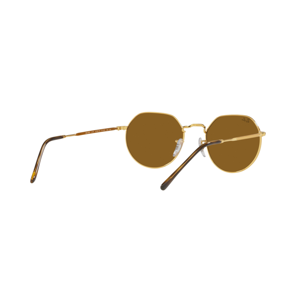 Ray Ban JACK RB3565 Gold Unisex Sunglasses