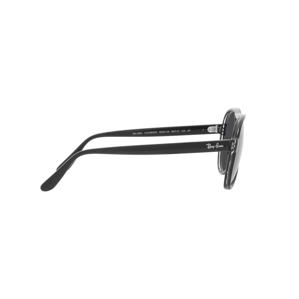 Ray Ban VAGABOND RB4355 Black Unisex Polarized Sunglasses