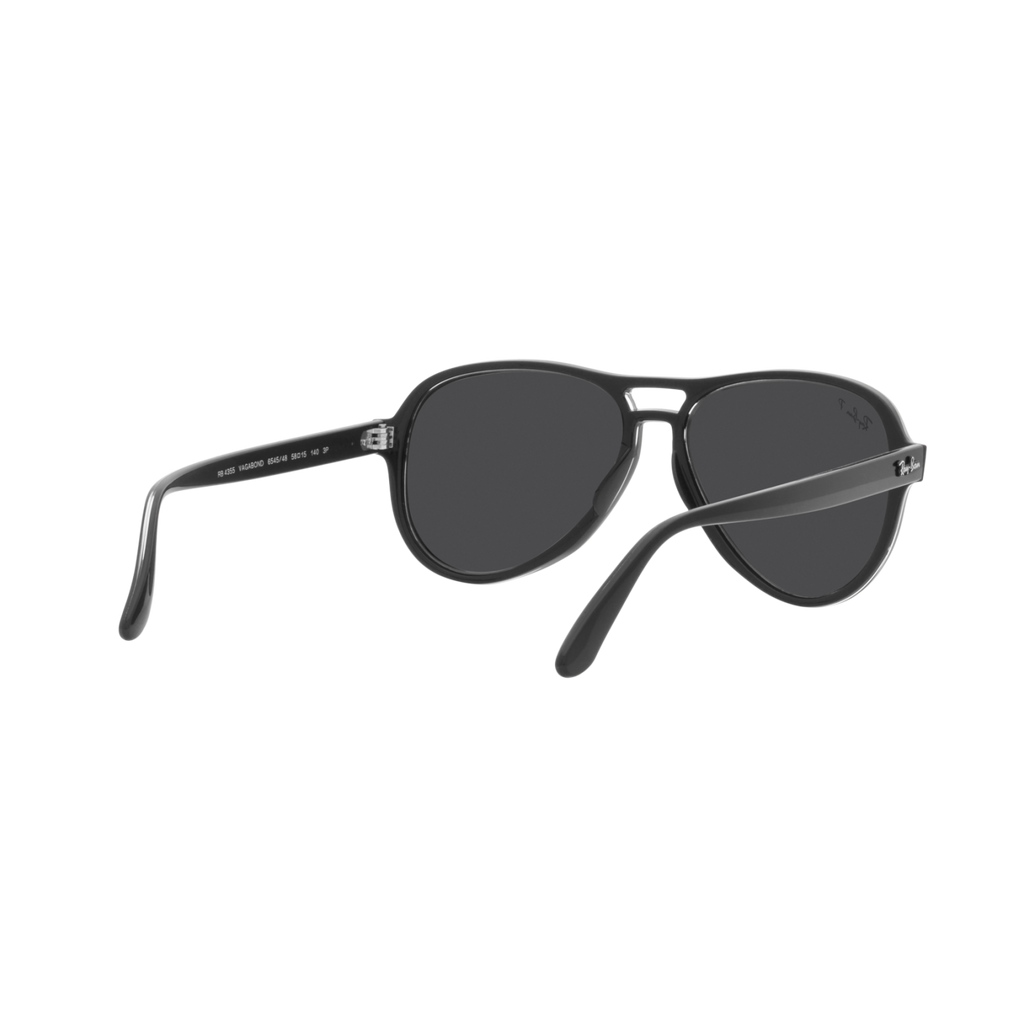 Ray Ban VAGABOND RB4355 Black Unisex Polarized Sunglasses