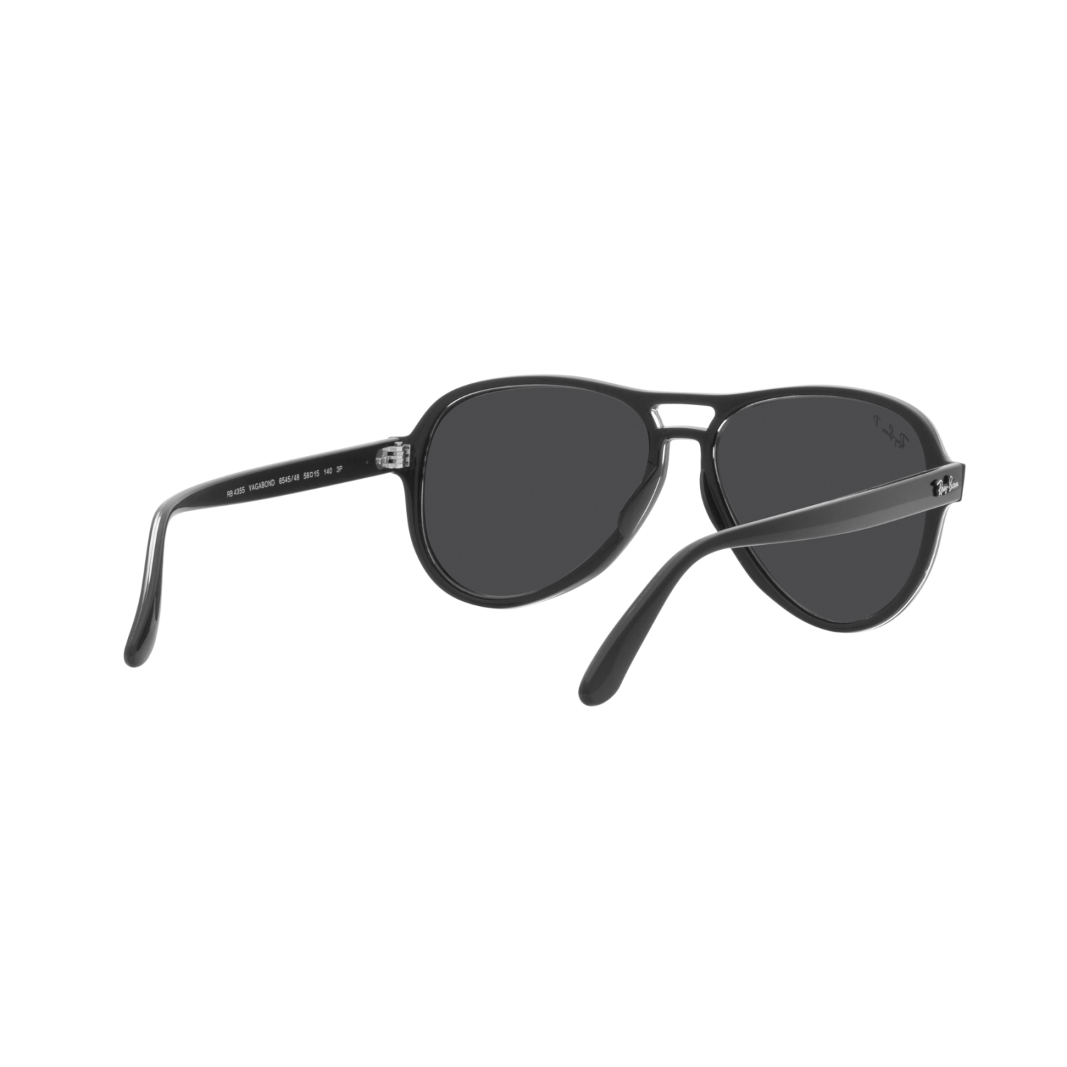 Ray Ban VAGABOND RB4355 Black Unisex Polarized Sunglasses