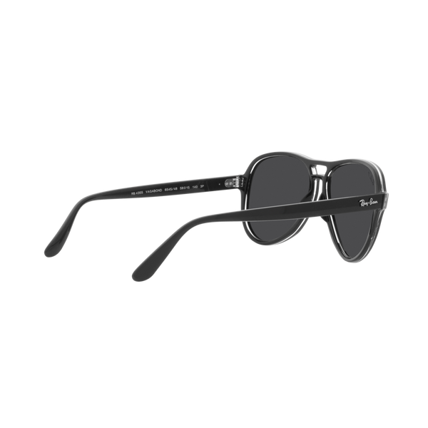 Ray Ban VAGABOND RB4355 Black Unisex Polarized Sunglasses