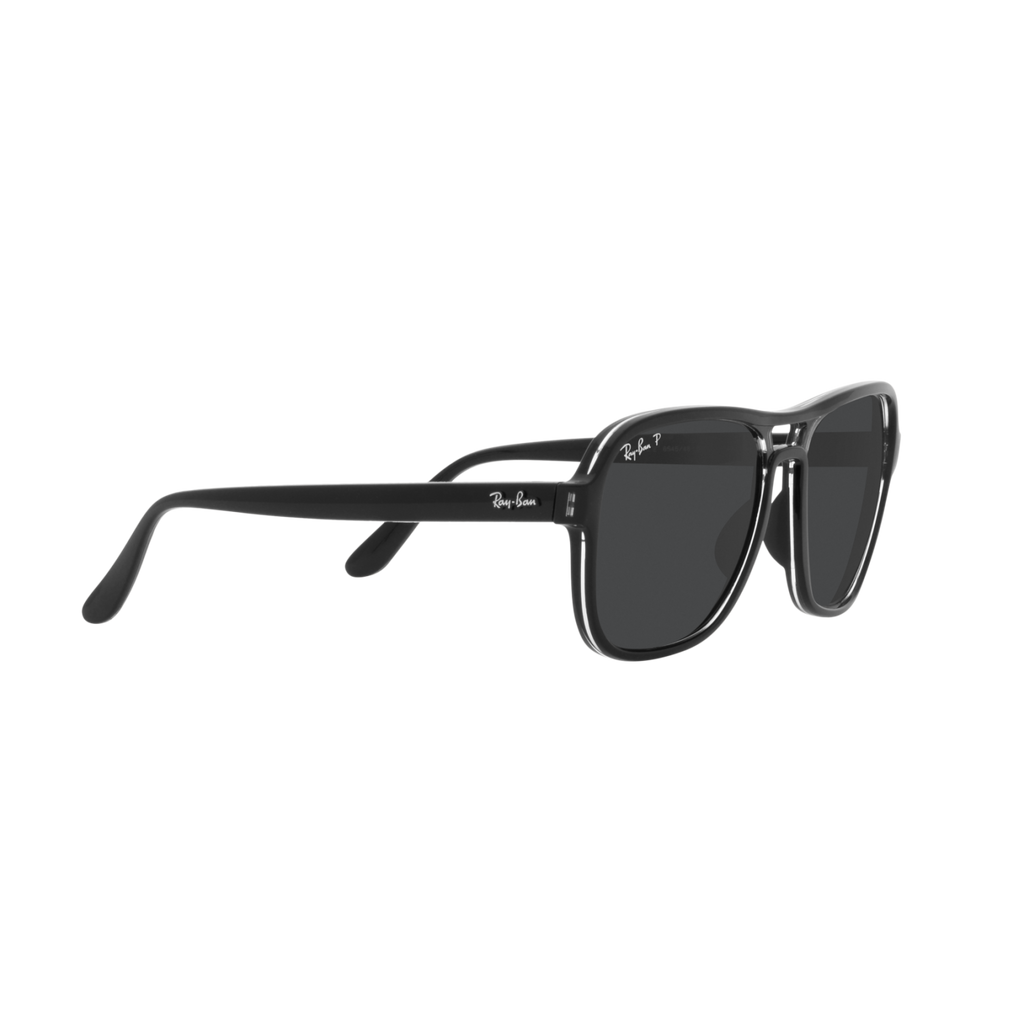 Ray Ban STATE SIDE RB4356 Black Unisex Polarized Sunglasses