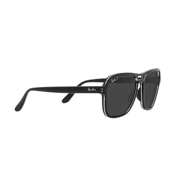 Ray Ban STATE SIDE RB4356 Black Unisex Polarized Sunglasses