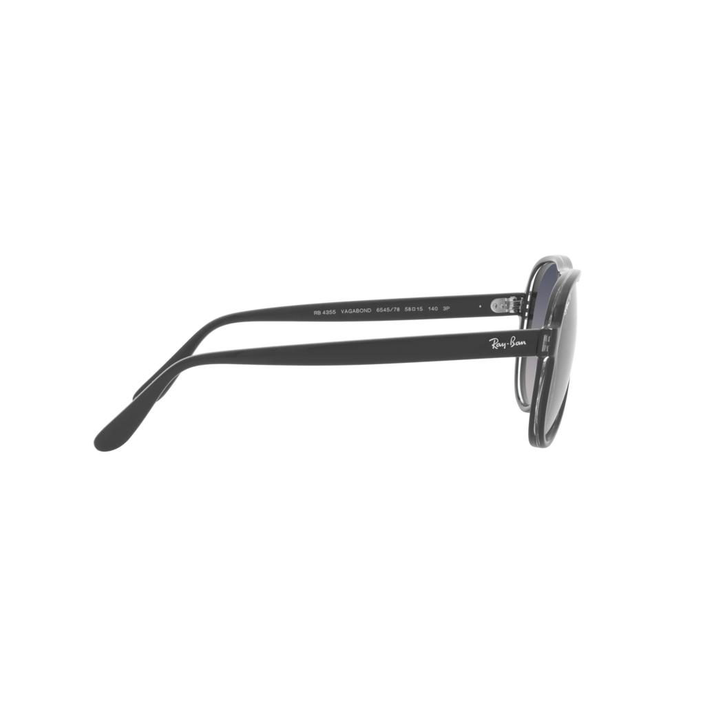 Ray Ban VAGABOND RB4355 Black Unisex Polarized Sunglasses