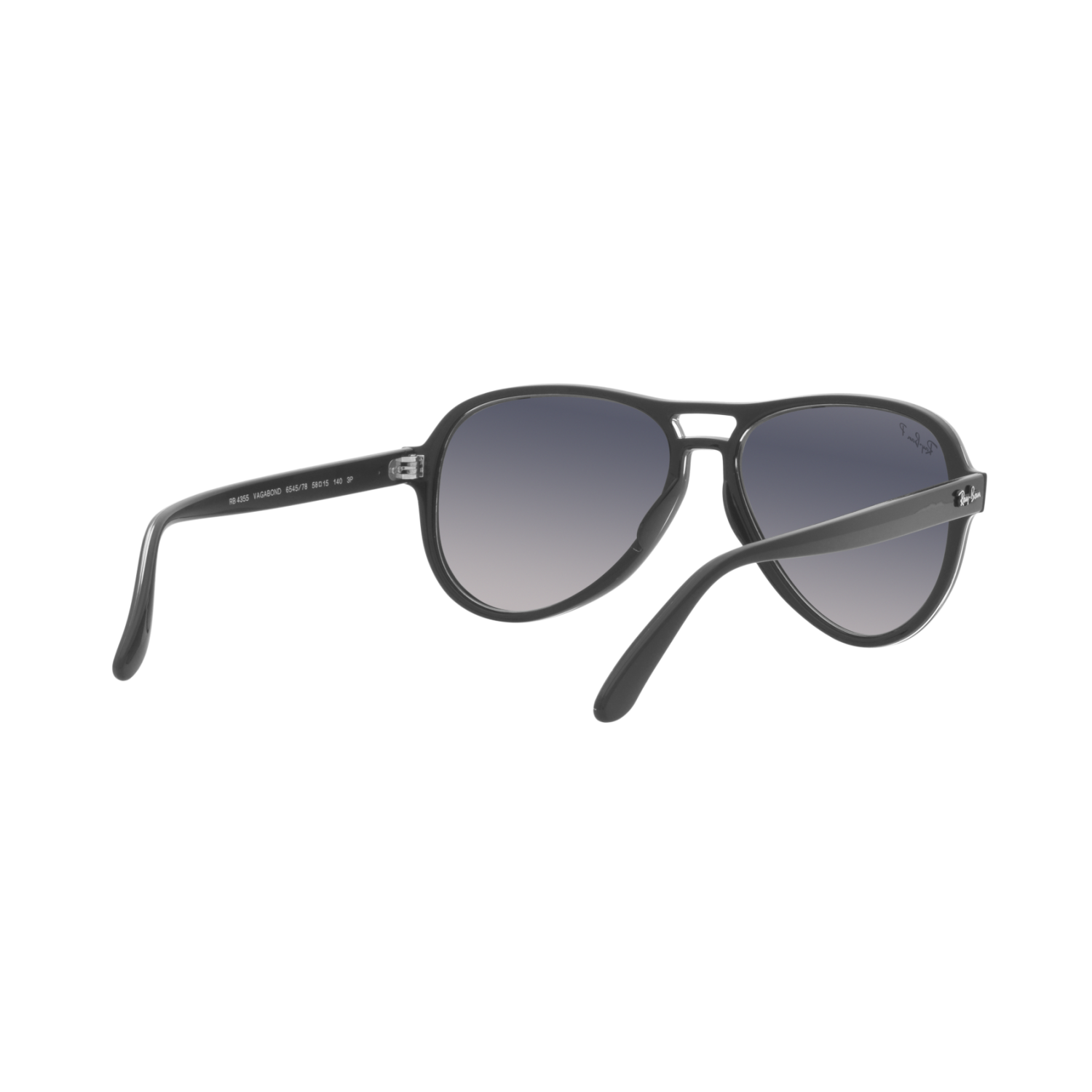 Ray Ban VAGABOND RB4355 Black Unisex Polarized Sunglasses