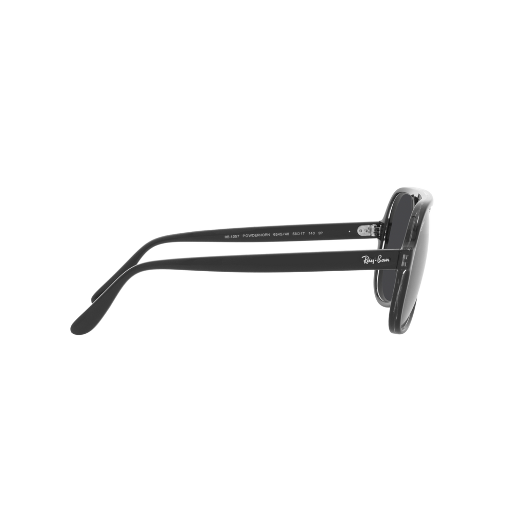 Ray Ban POWDERHORN RB4357 Black Unisex Polarized Sunglasses