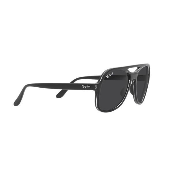 Ray Ban POWDERHORN RB4357 Black Unisex Polarized Sunglasses