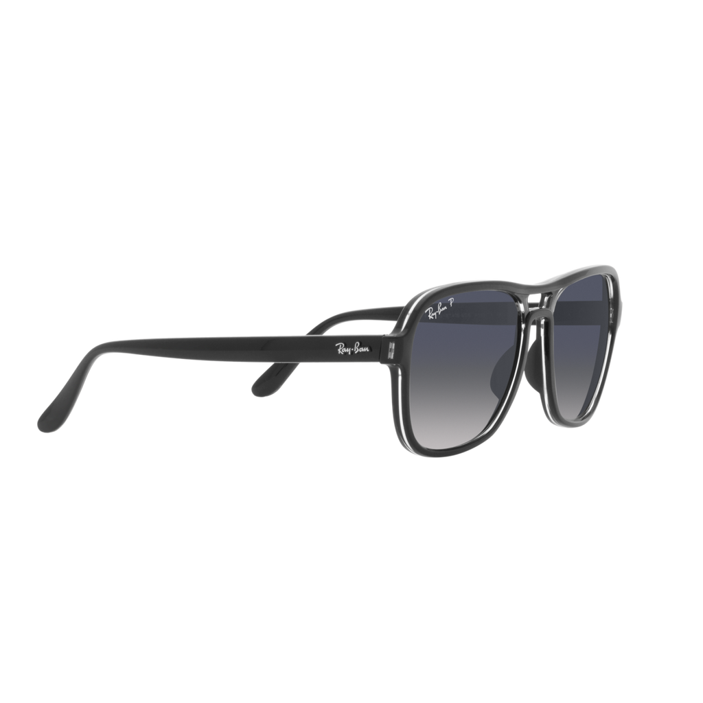 Ray Ban STATE SIDE RB4356 Black Unisex Polarized Sunglasses