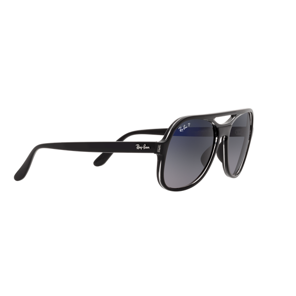 Ray Ban POWDERHORN RB4357 Black Unisex Polarized Sunglasses