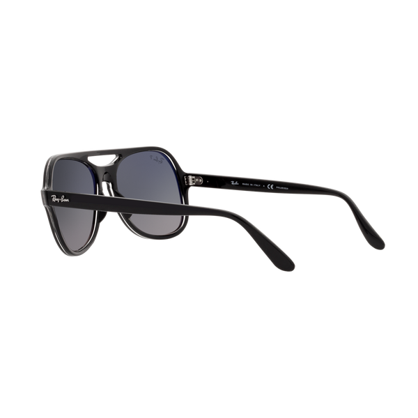 Ray Ban POWDERHORN RB4357 Black Unisex Polarized Sunglasses