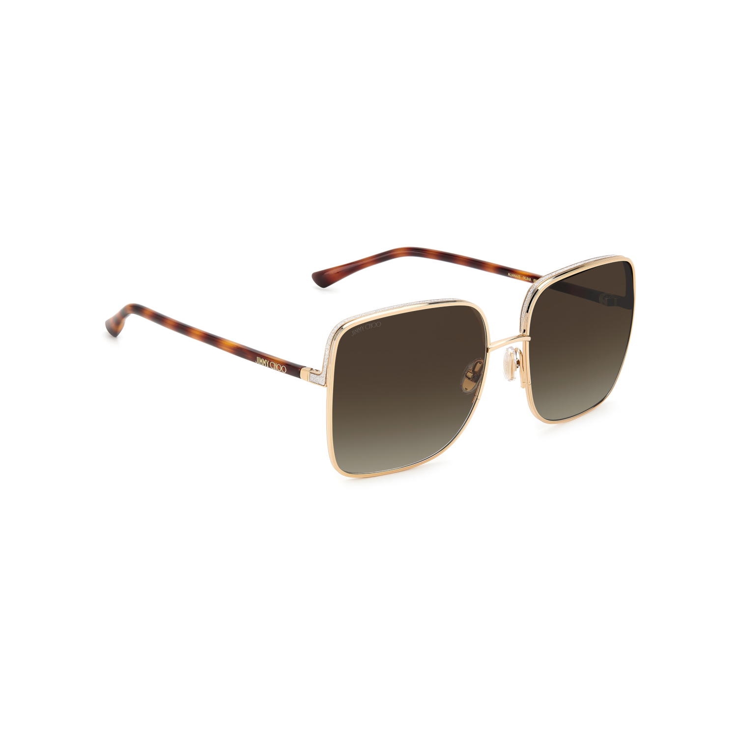 Jimmy Choo ALIANA/S Brown Yellow Women's Sunglasses